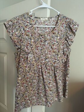 Pleione Floral Top- size small